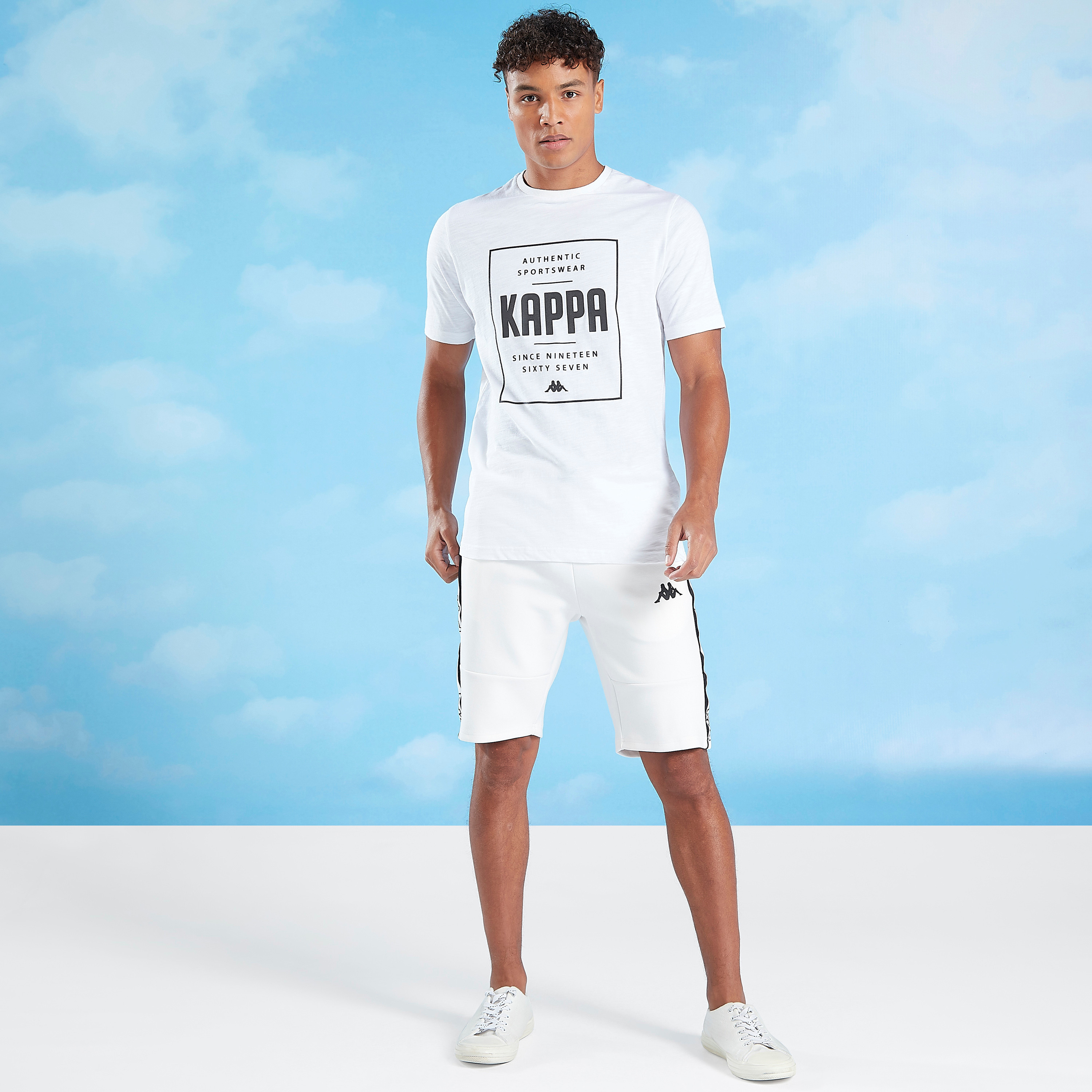 Kappa Print T-shirt with Crew Neck and Short Sleeves-men-clothing-sportswearandactivewear-tshirtsandpolos-image-2