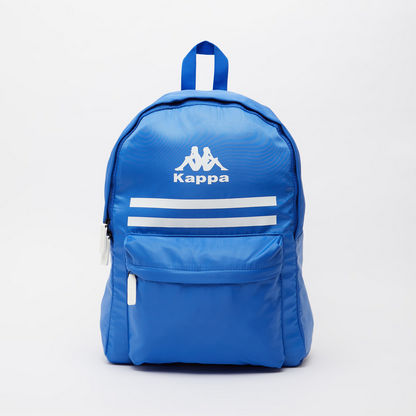 Kappa Printed Backpack with Adjustable Shoulder Straps and Top Handle