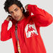 Kappa Printed Zip Through Hooded Jacket with Long Sleeves-Hoodies and Sweatshirts-thumbnailMobile-2