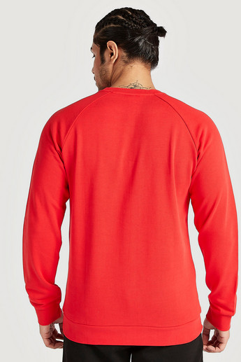 Kappa Sustainable Printed Crew Neck Sweatshirt with Long Sleeves