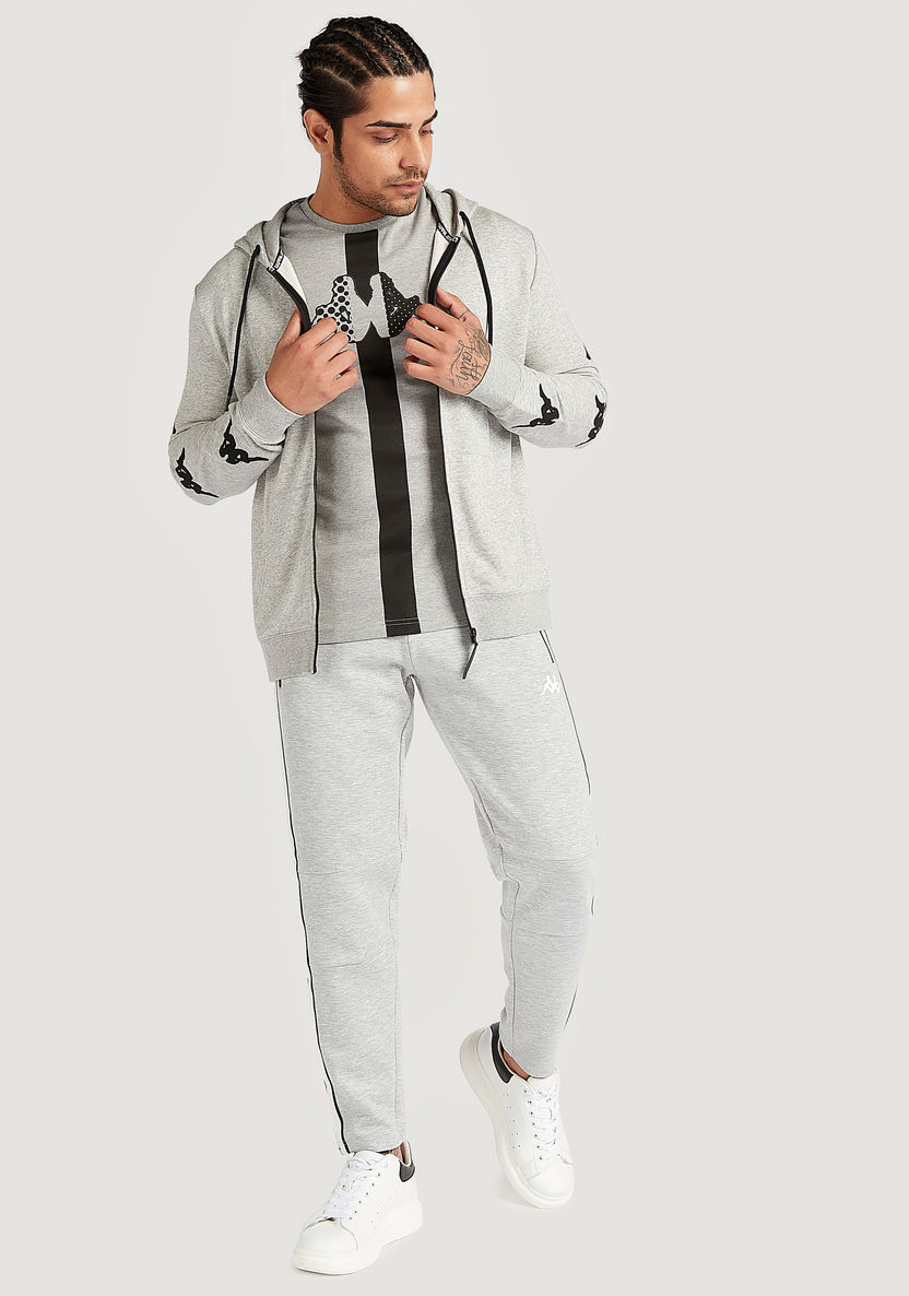 Kappa Zip Through Hoodie with Pockets and Long Sleeves-Hoodies and Sweatshirts-image-1