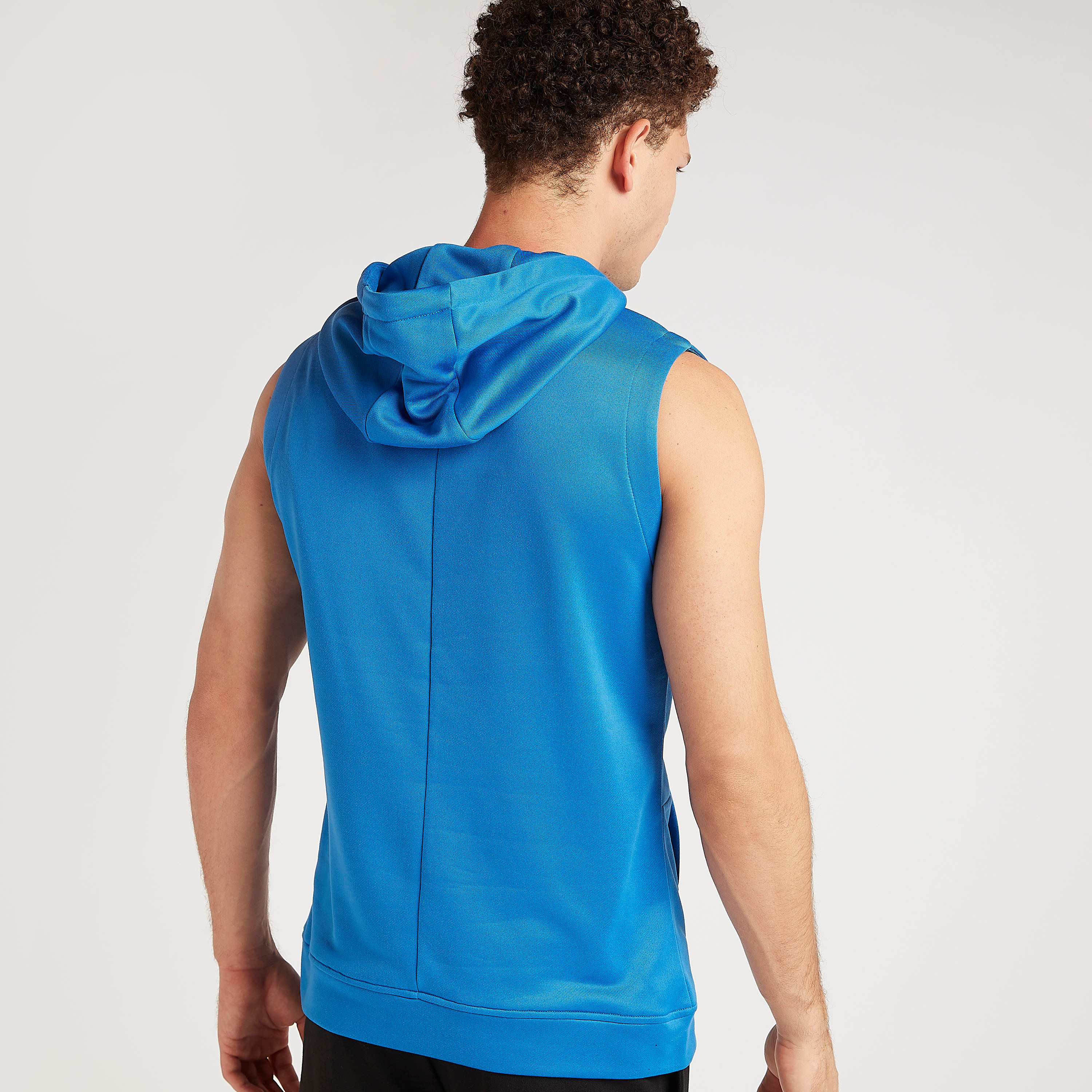 Kappa Printed Sleeveless Hoodie with Kangaroo Pocket-men-winterwear-hoodiesandsweatshirts-image-4
