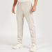 Solid Track Pants with Elasticated Waistband-Joggers-thumbnail-0