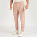 Solid Track Pants with Elasticated Waistband-Joggers-thumbnail-0