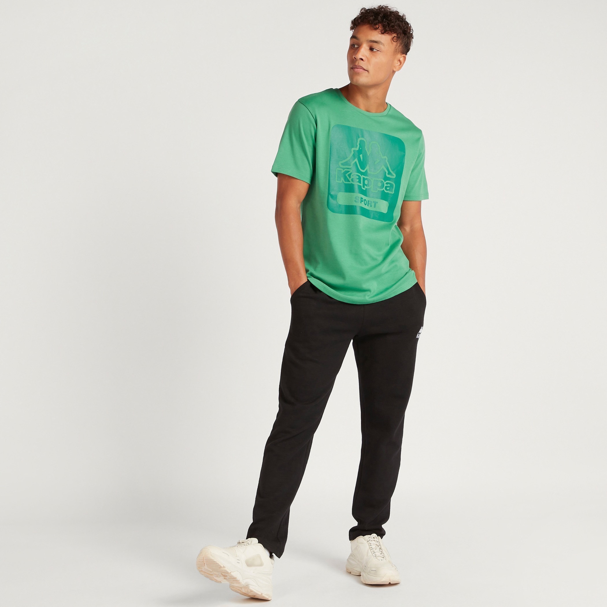 Kappa Logo Print T-shirt with Short Sleeves-men-clothing-sportswearandactivewear-tshirtsandpolos-image-2