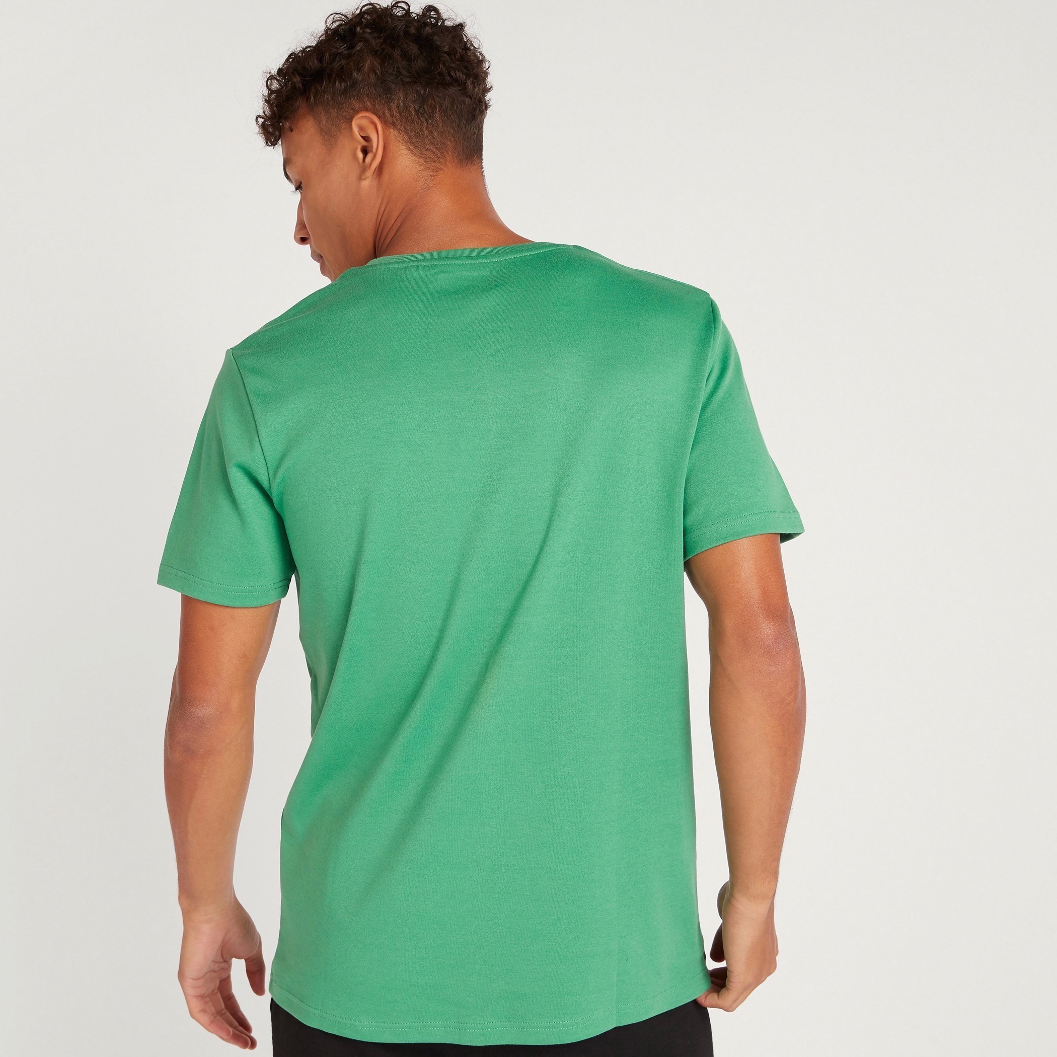 Kappa Logo Print T-shirt with Short Sleeves-men-clothing-sportswearandactivewear-tshirtsandpolos-image-4