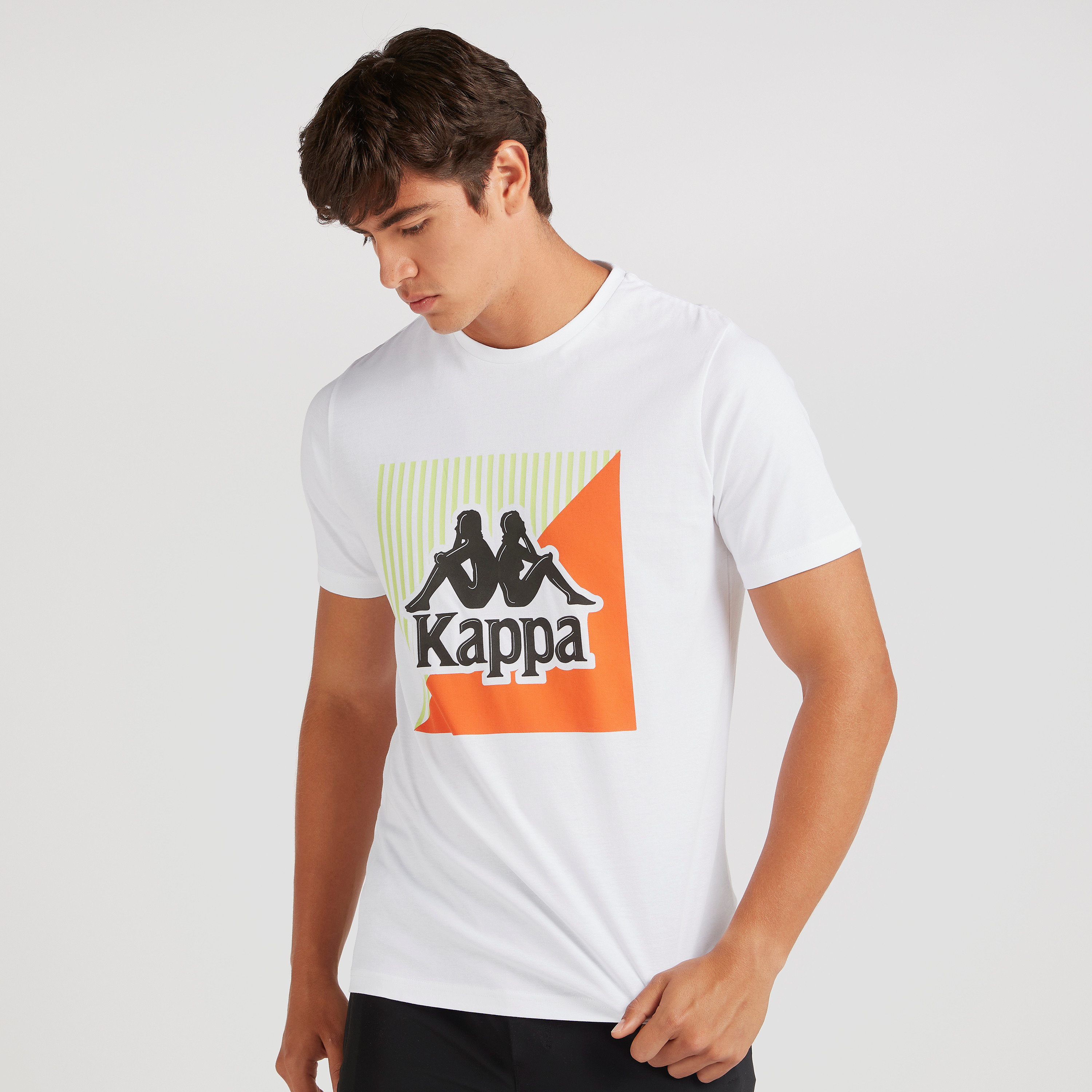 Kappa Printed T-shirt with Short Sleeves and Crew Neck-men-clothing-sportswearandactivewear-tshirtsandpolos-image-1