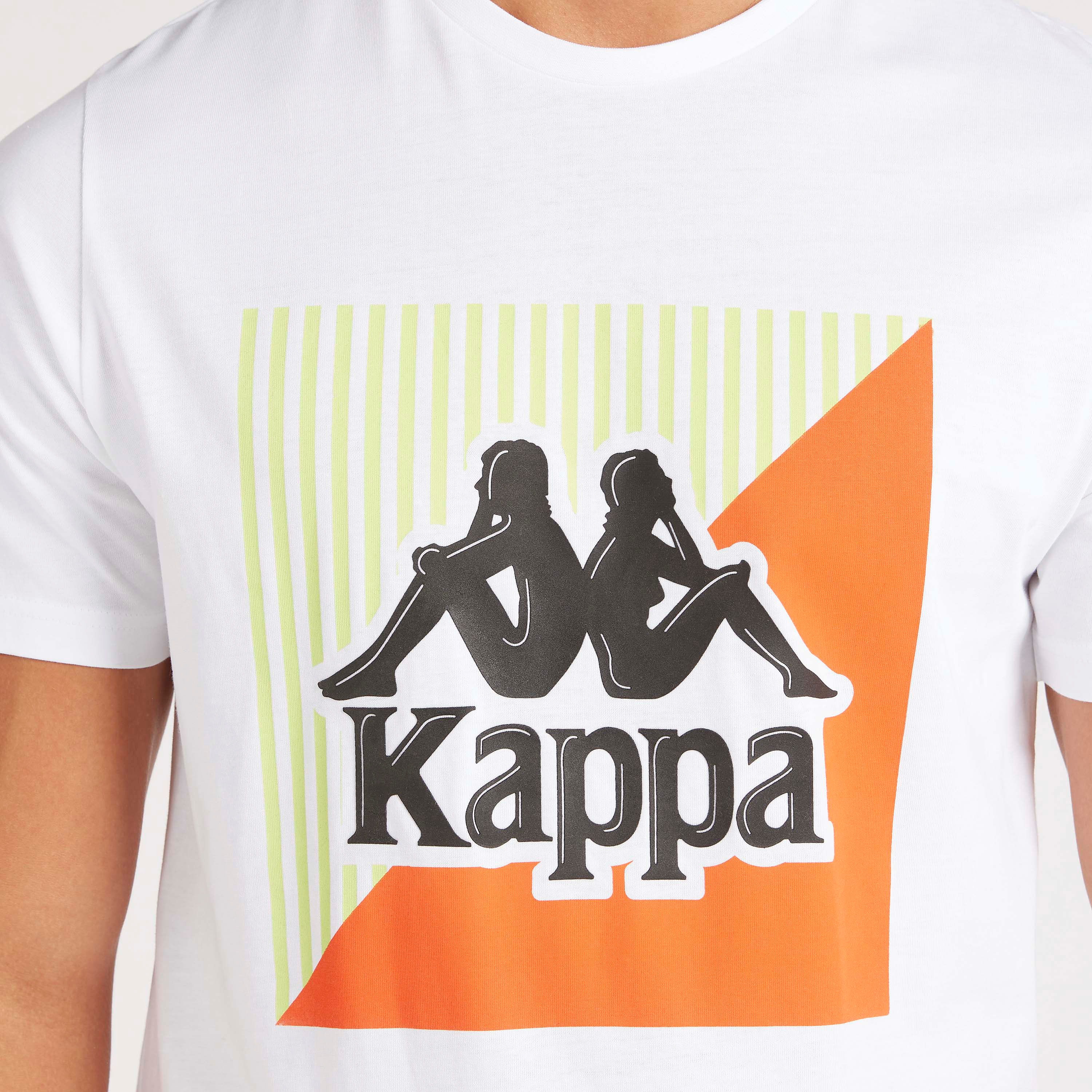 Kappa Printed T-shirt with Short Sleeves and Crew Neck-men-clothing-sportswearandactivewear-tshirtsandpolos-image-3