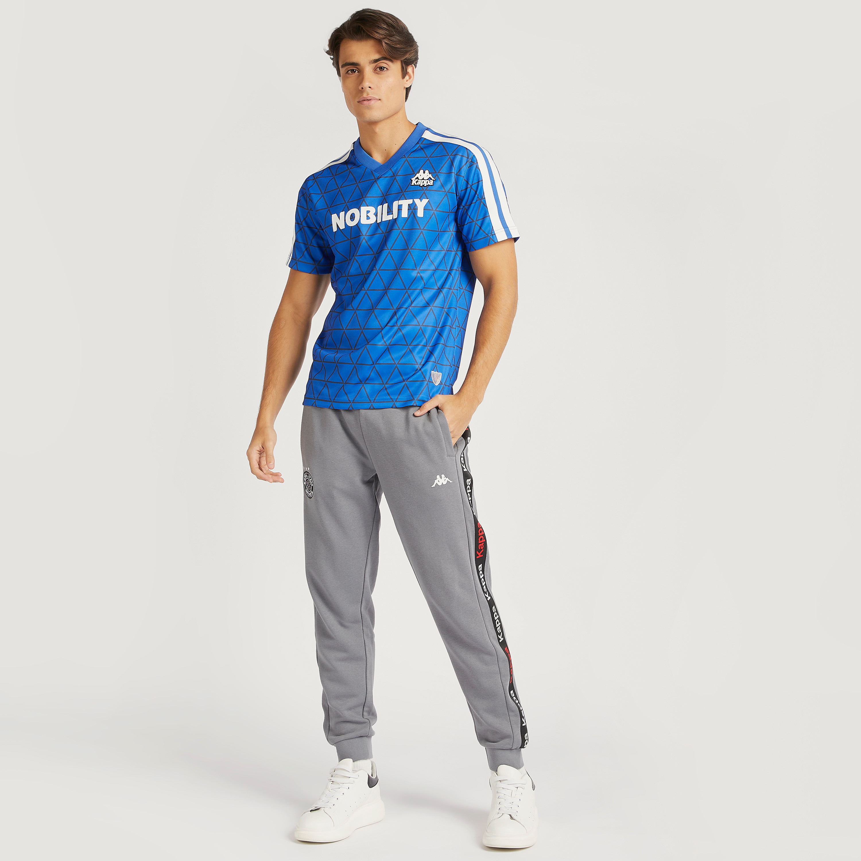 Kappa Printed T-shirt with V-neck and Short Sleeves-men-clothing-sportswearandactivewear-tshirtsandpolos-image-2