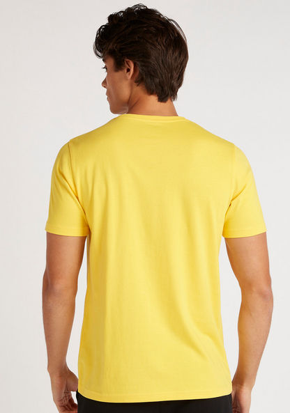 Kappa Print Crew Neck T-shirt with Short Sleeves