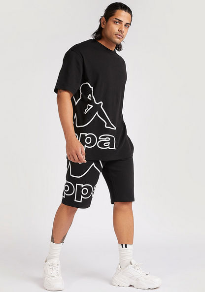 Kappa Printed Crew Neck T-shirt with Short Sleeves