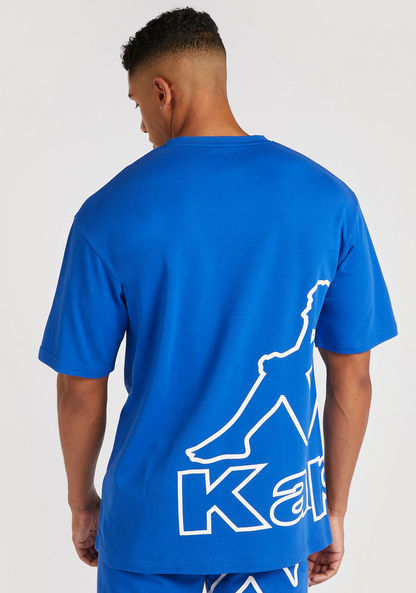Kappa Printed Crew Neck T-shirt with Short Sleeves