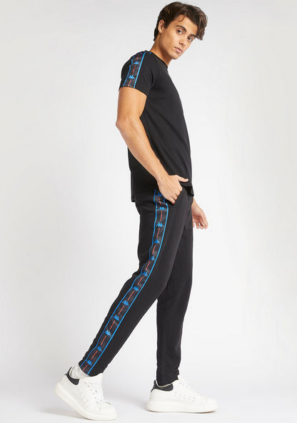 Kappa Solid Track Pants with Elasticated Waistband