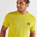 Kappa Print Crew Neck Mesh T-shirt with Short Sleeves-T Shirts & Vests-thumbnailMobile-2