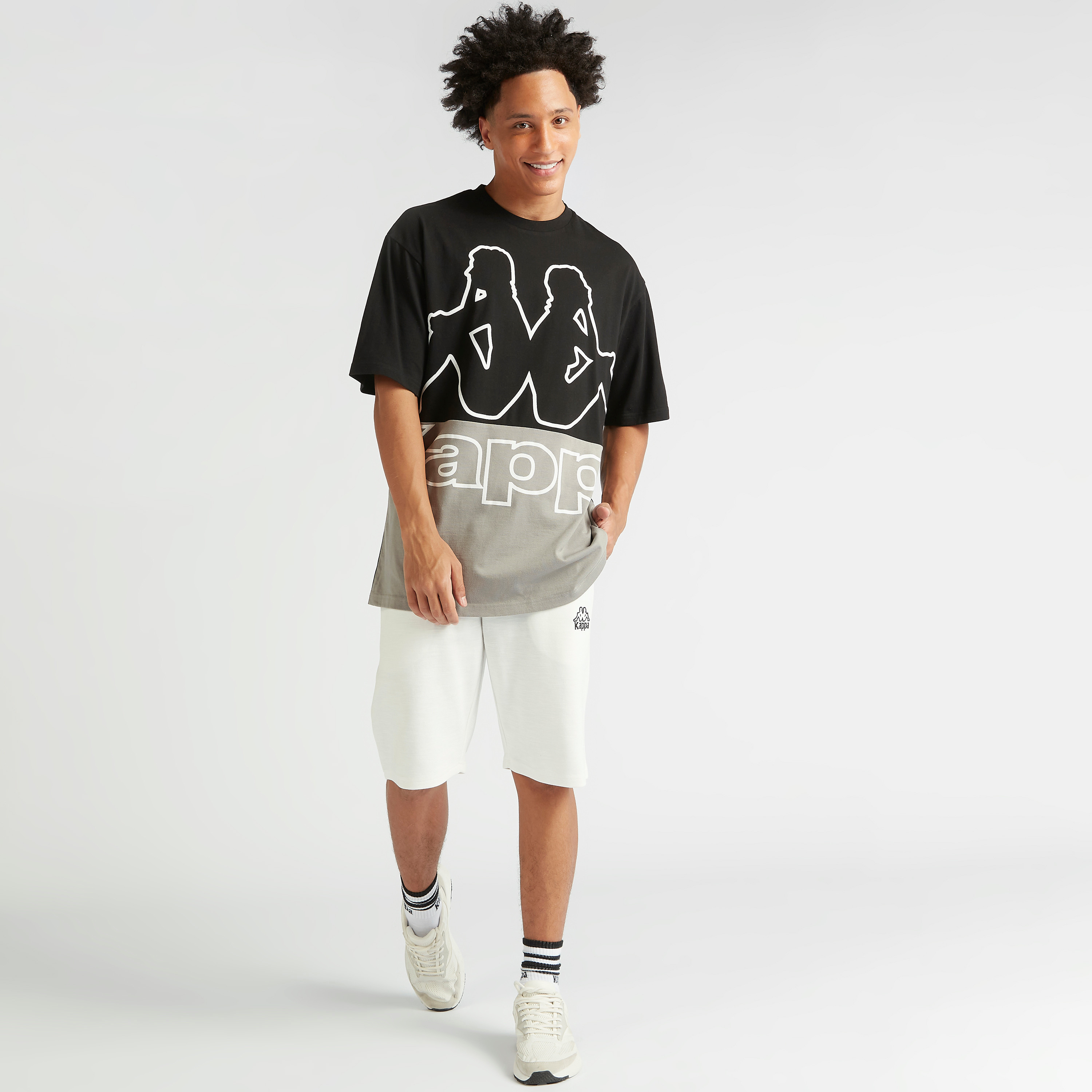Kappa Printed Crew Neck Oversized T-shirt with Short Sleeves-men-clothing-sportswearandactivewear-tshirtsandpolos-image-2