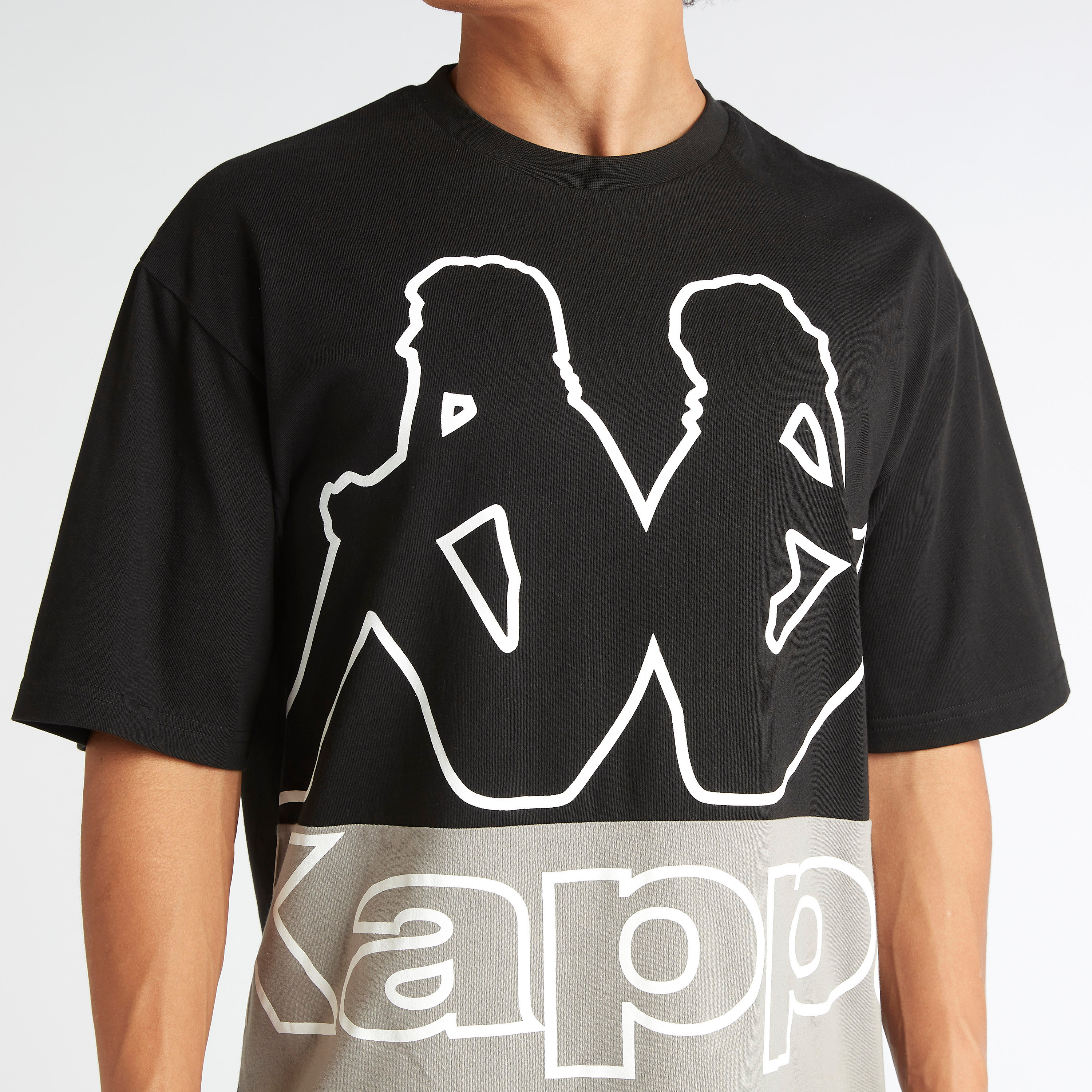 Kappa Printed Crew Neck Oversized T-shirt with Short Sleeves-men-clothing-sportswearandactivewear-tshirtsandpolos-image-3