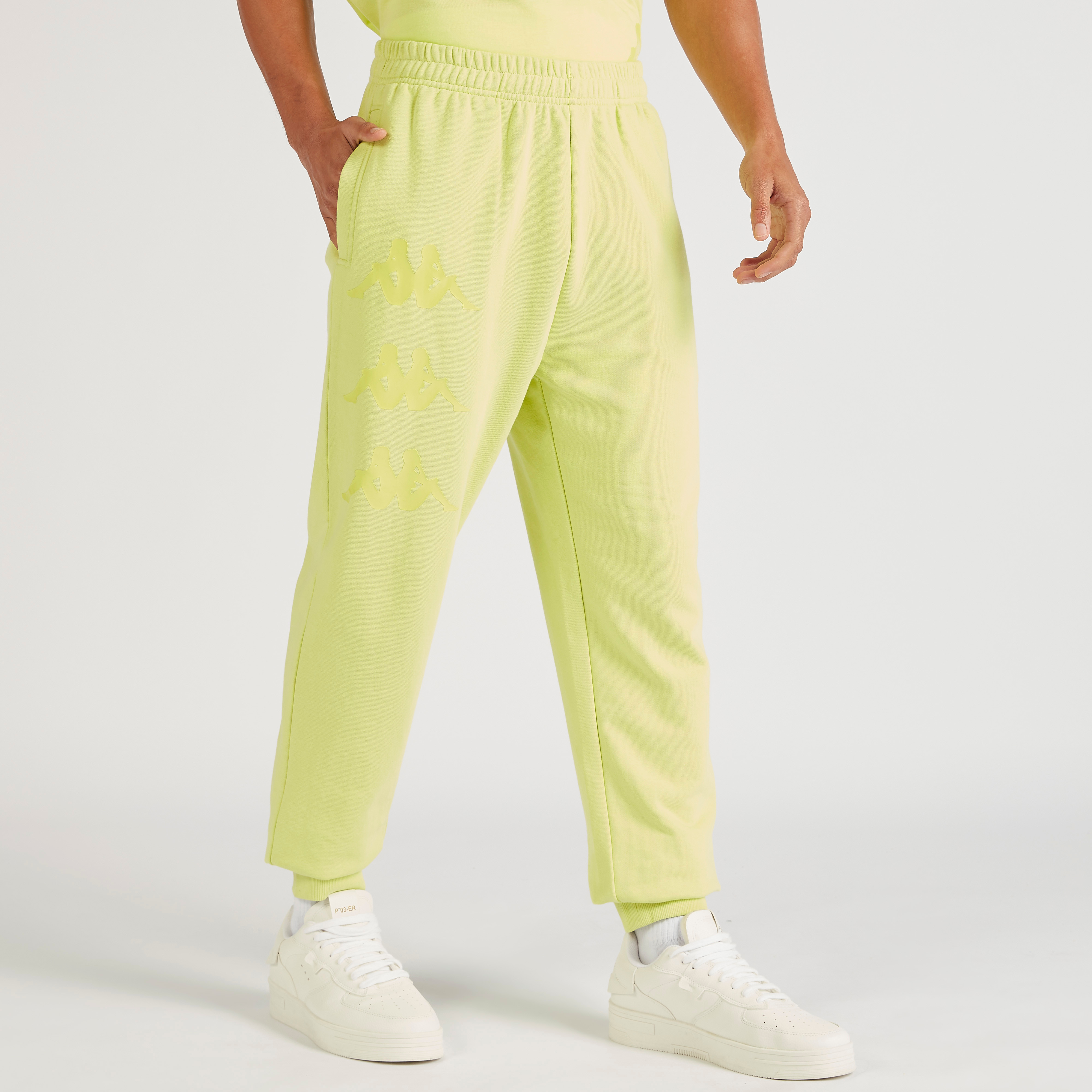 Yellow discount kappa joggers