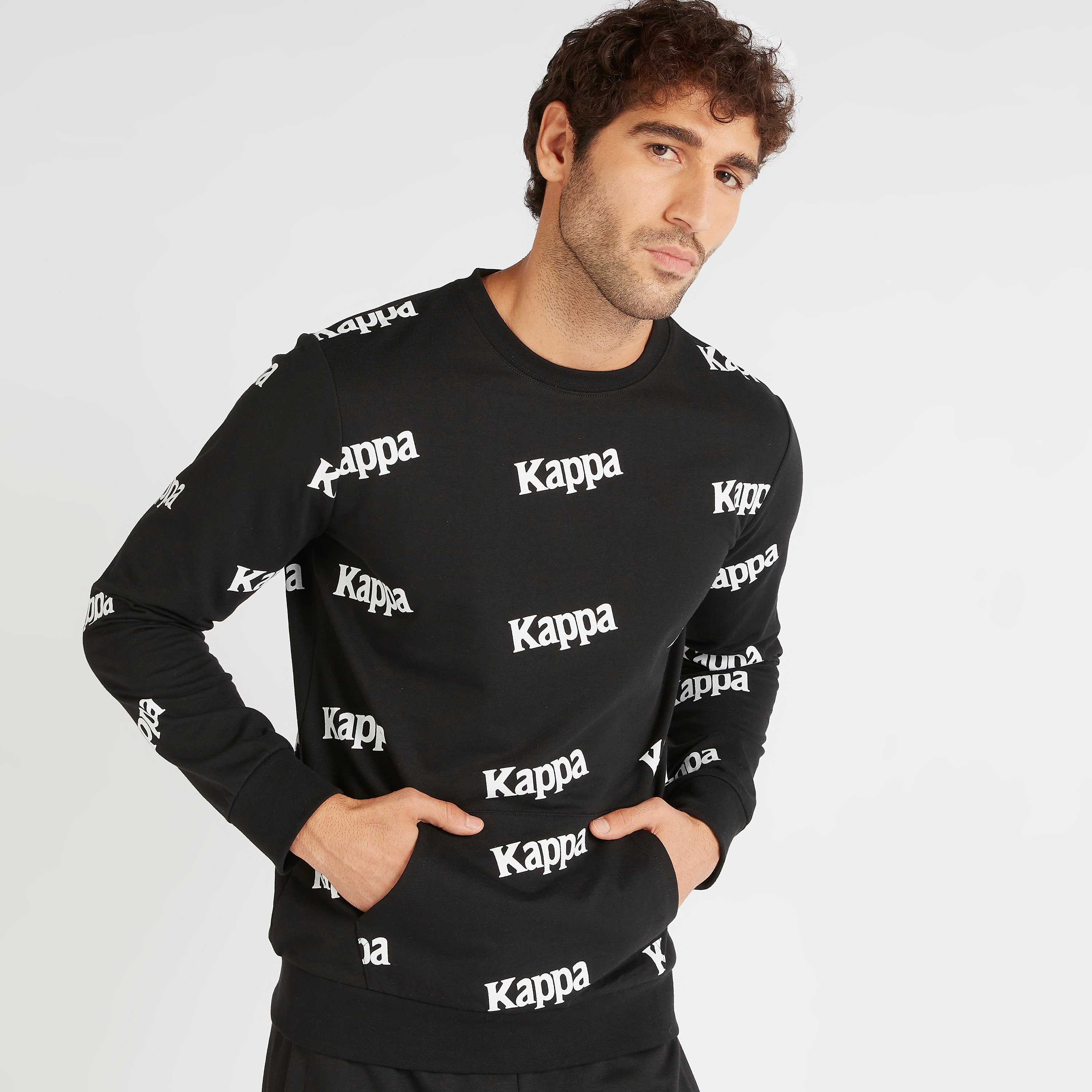 Kappa Printed Crew Neck Sweatshirt-men-winterwear-hoodiesandsweatshirts-image-3