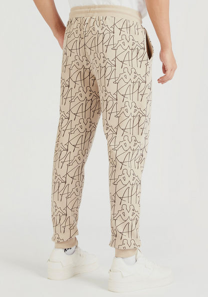 Kappa Printed Jog Pants with Drawstring Closure and Pockets-Tracksuits-image-3