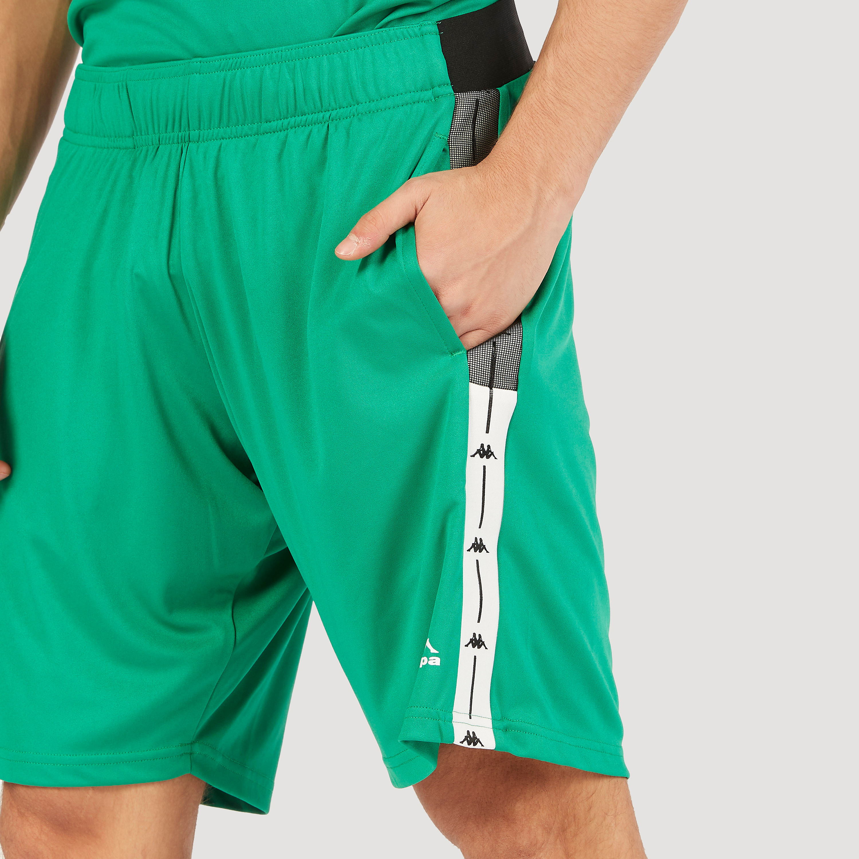 Kappa Printed Shorts with Elasticated Waistband and Pockets-sports-men-clothing-bottoms-image-3