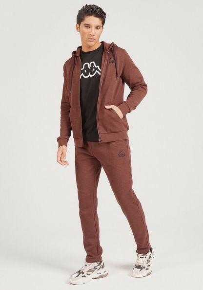 Kappa Solid Zip Through Sweatshirt with Hood and Pockets-Hoodies & Sweatshirts-image-1