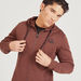 Kappa Solid Zip Through Sweatshirt with Hood and Pockets-Hoodies & Sweatshirts-thumbnail-2