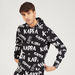 Kappa All Over Print Sweatshirt with Hood and Long Sleeves-Sweatshirts-thumbnail-0