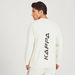 Kappa Logo Print Crew Neck Sweatshirt with Long Sleeves-Sweatshirts-thumbnail-3
