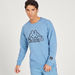 Kappa Logo Print Crew Neck Sweatshirt with Long Sleeves-Sweatshirts-thumbnailMobile-4