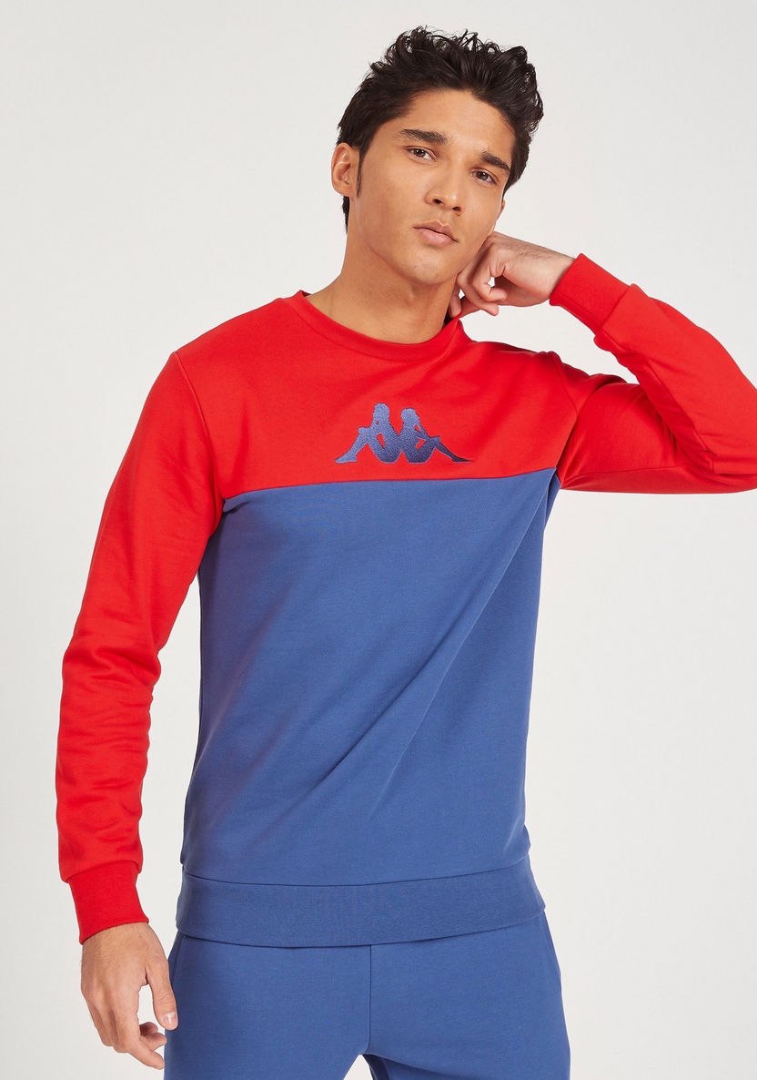 Kappa Colourblock Sweatshirt with Long Sleeves-Sweatshirts-image-1