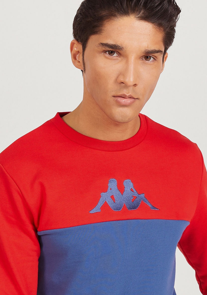 Kappa Colourblock Sweatshirt with Long Sleeves-Sweatshirts-image-2