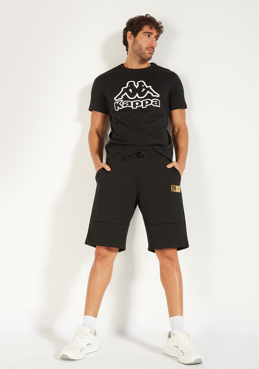 Kappa Logo Detail Shorts with Drawstring Closure and Pockets-Shorts-image-4