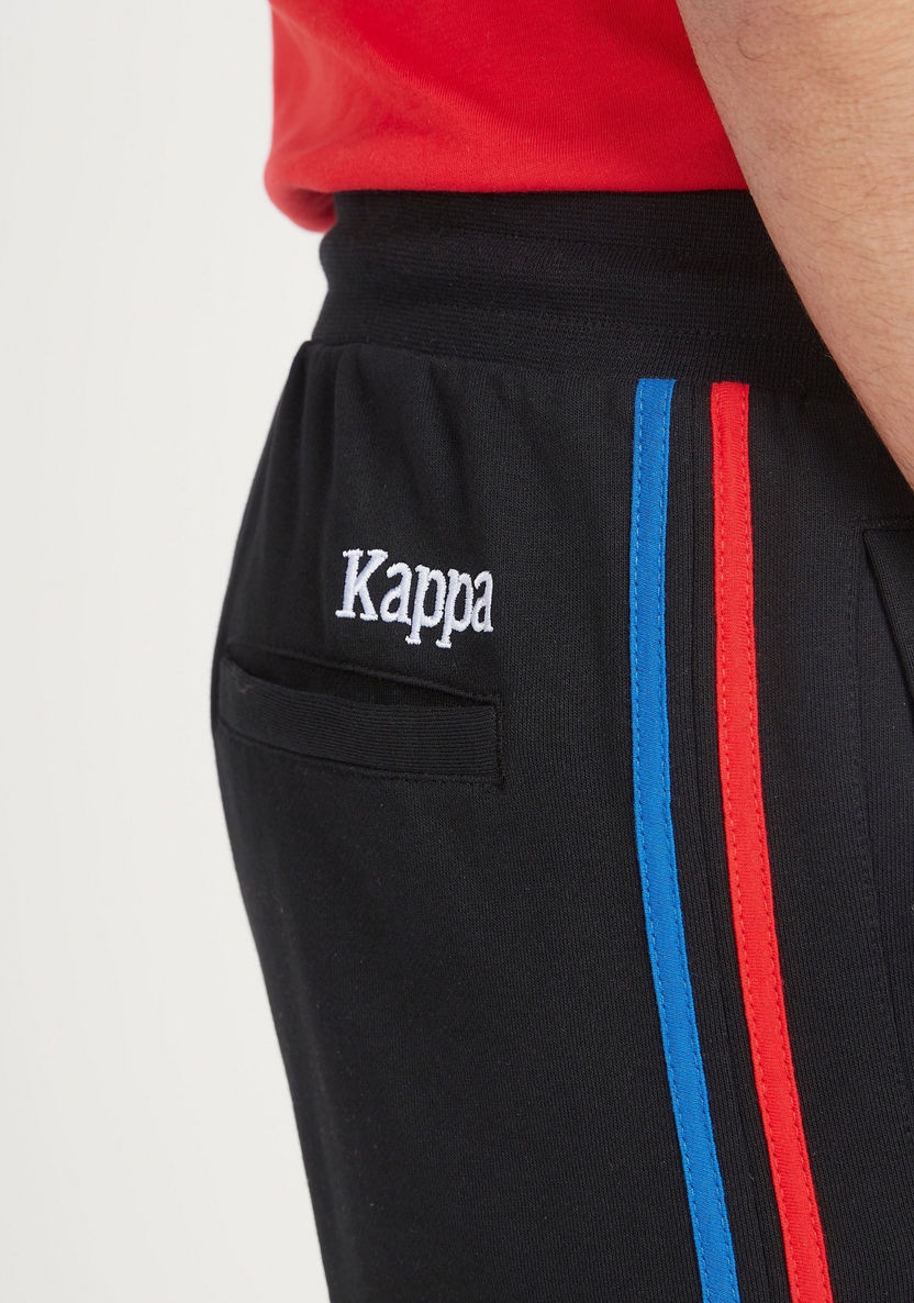 Kappa Tape Detail Jogger with Pockets and Drawstring Closure-Joggers-image-5