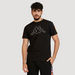 Kappa Printed Crew Neck T-shirt with Short Sleeves and Tape Detail-T Shirts-thumbnail-0