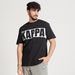 Kappa Logo Print Crew Neck T-shirt with Short Sleeves-T Shirts-thumbnail-3