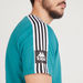 Kappa Solid Crew Neck T-shirt with Short Sleeves and Side Tape Detail-T Shirts-thumbnailMobile-2