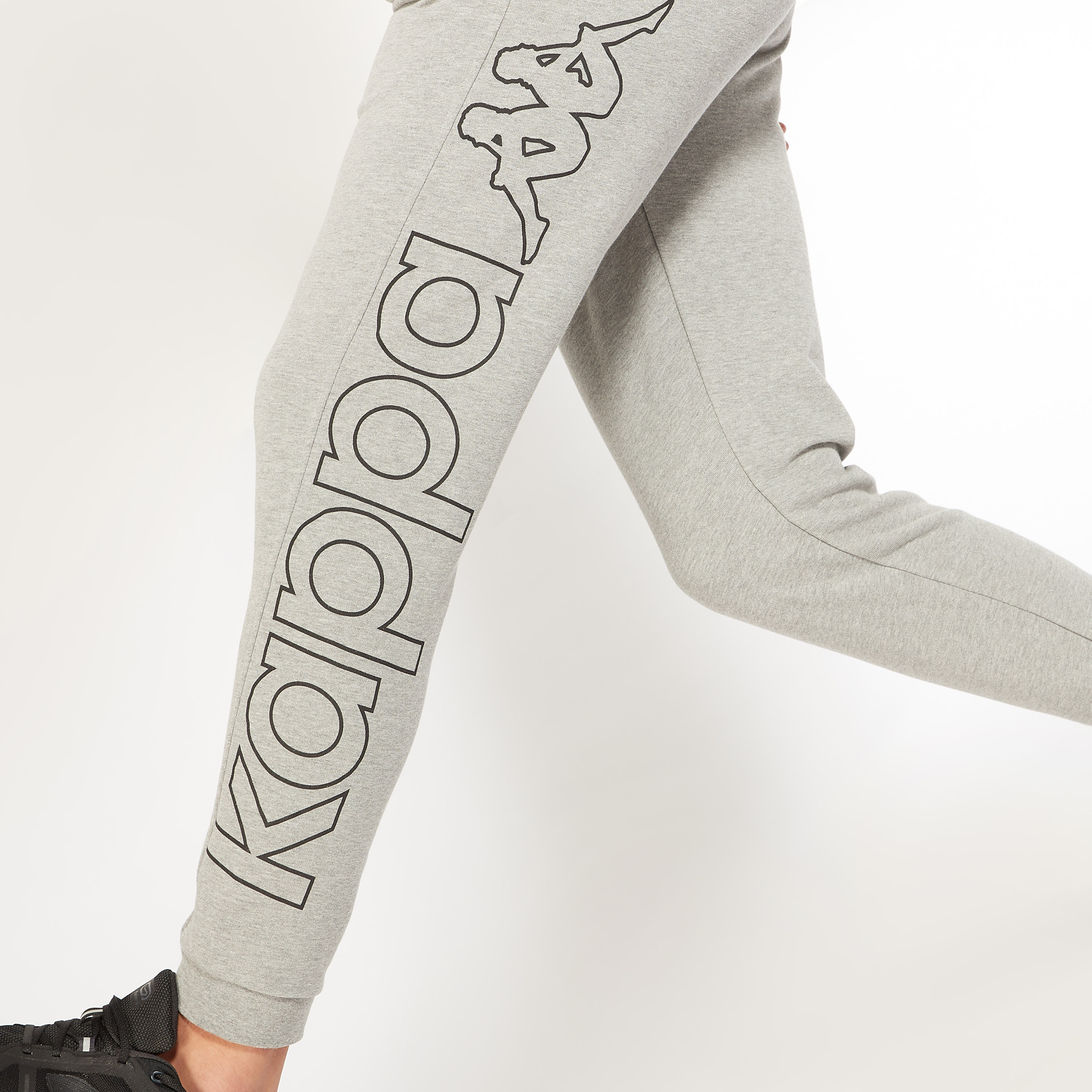 Kappa Logo Print Joggers with Drawstring Closure and Pockets-men-clothing-sportswearandactivewear-tracksuits-image-3