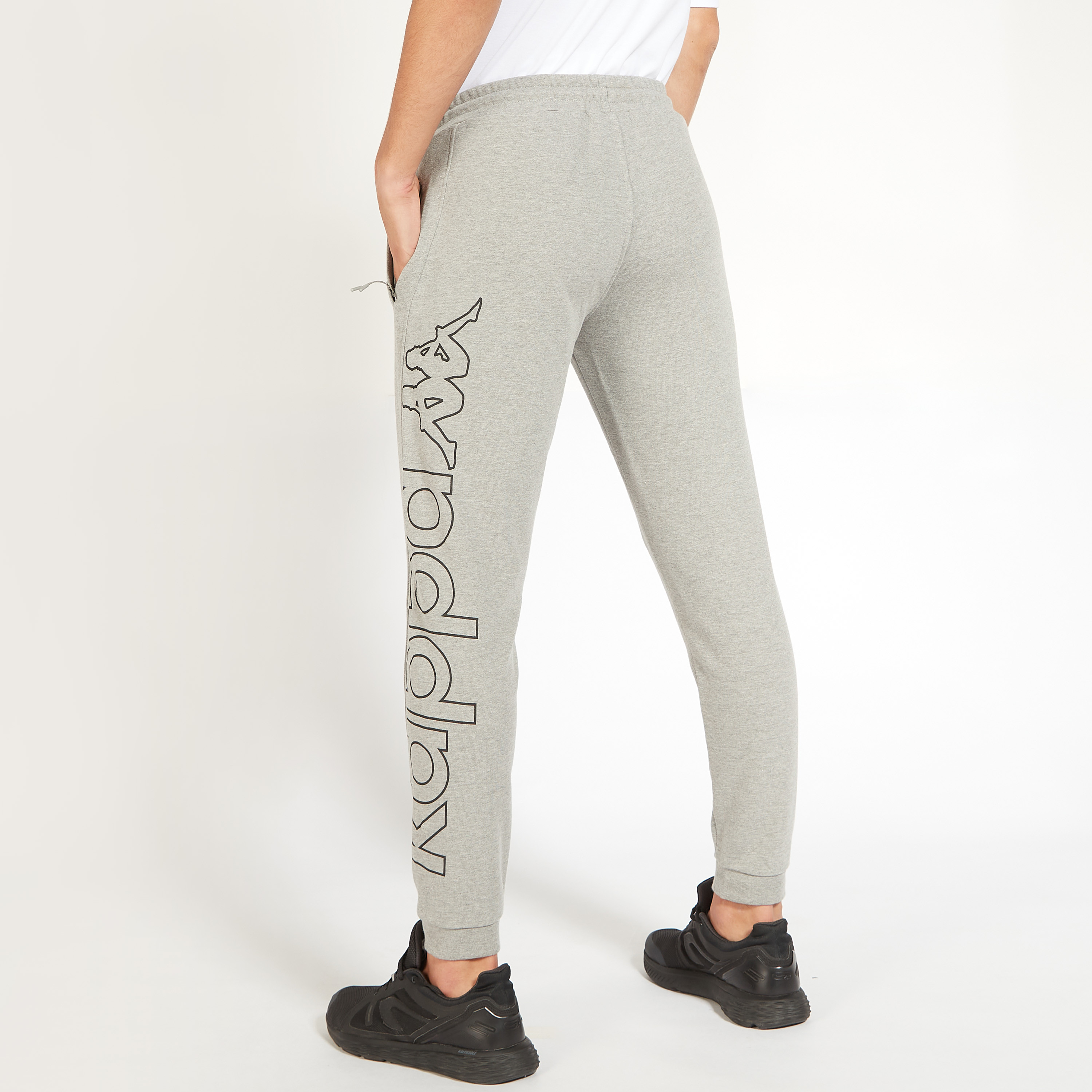 Kappa Logo Print Joggers with Drawstring Closure and Pockets-men-clothing-sportswearandactivewear-tracksuits-image-4