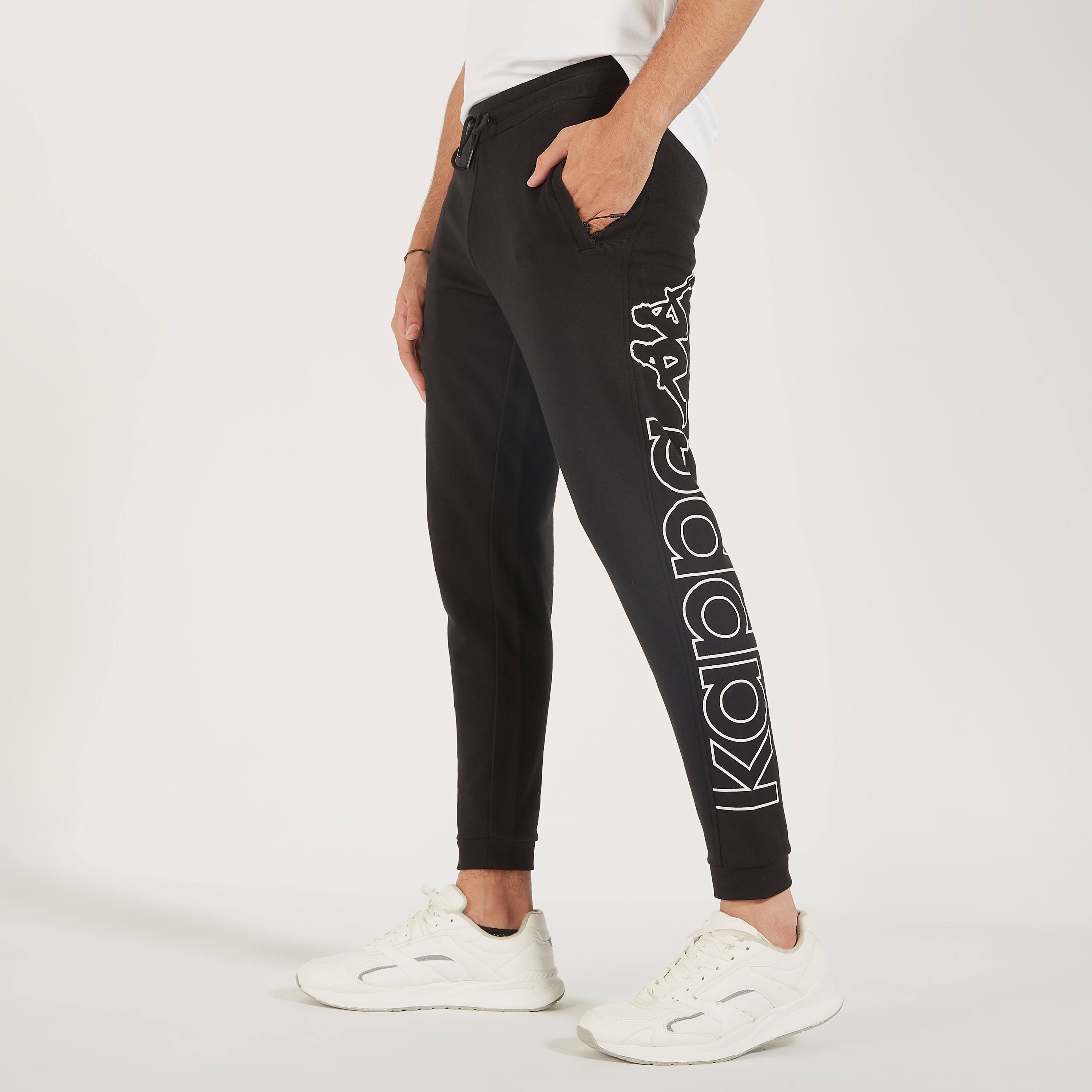 Kappa Printed Joggers with Drawstring Closure and Pockets-men-clothing-sportswearandactivewear-tracksuits-image-7