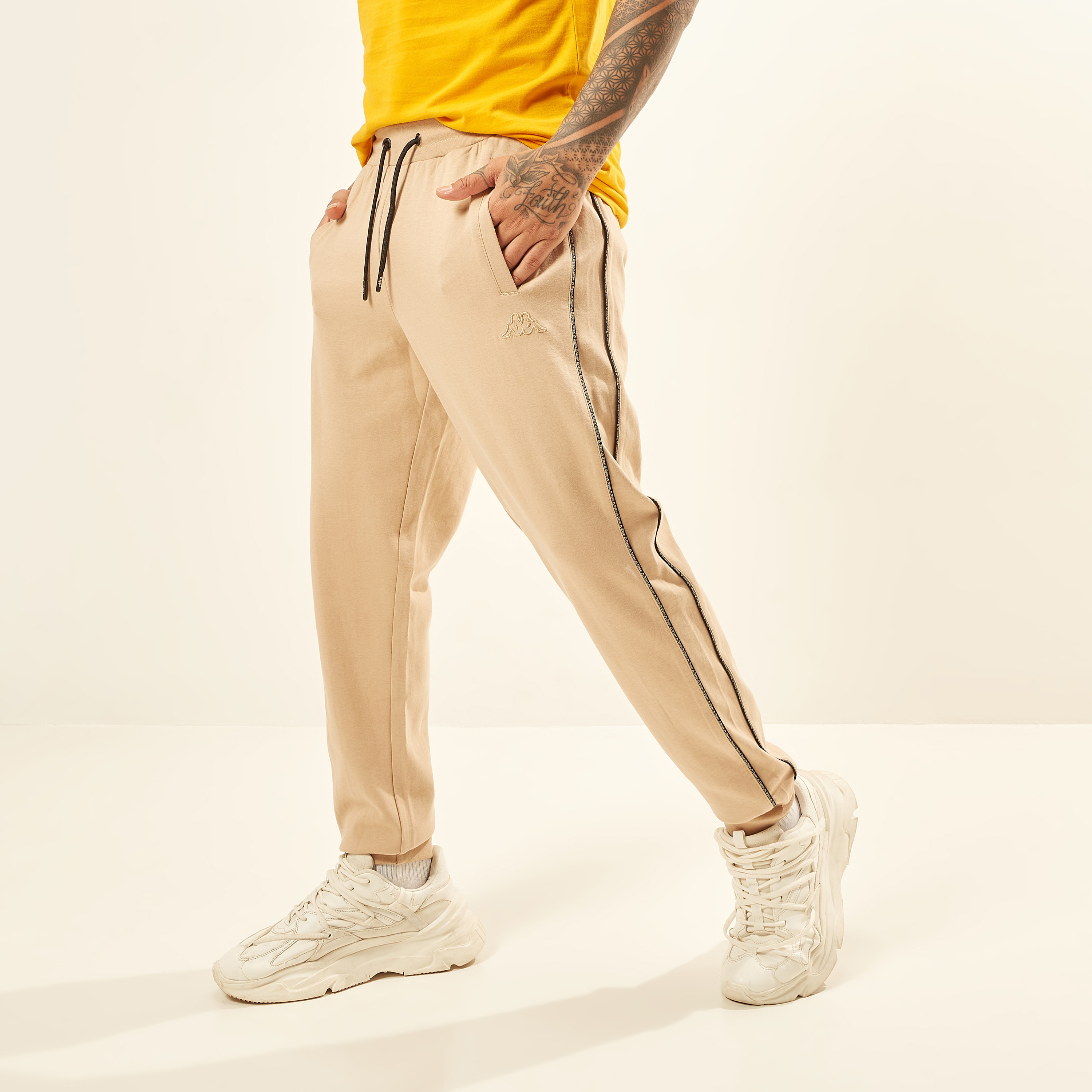 Yellow on sale kappa joggers