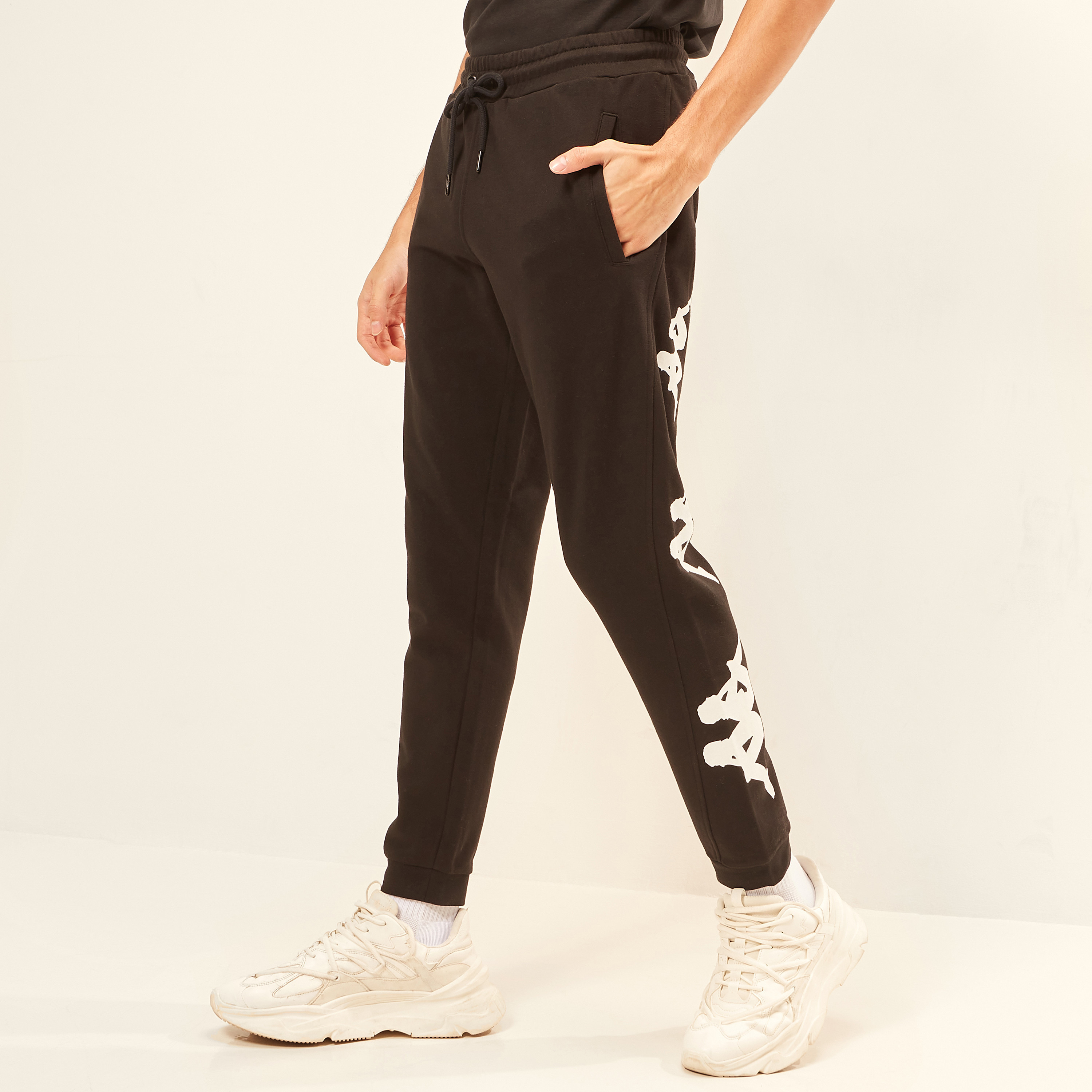 Kappa on sale black joggers