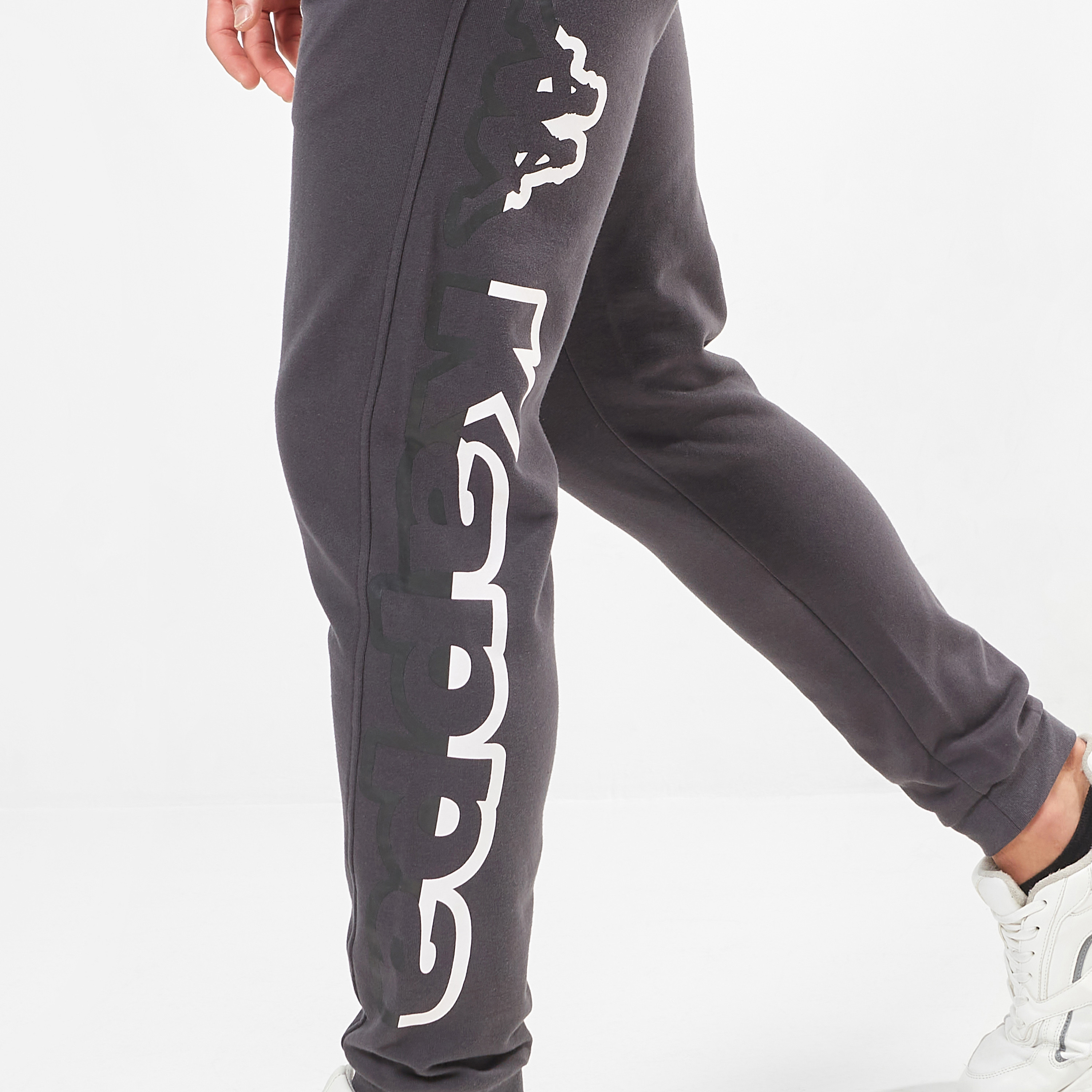 Kappa Logo Print Jog Pants with Drawstring Closure and Pockets-men-clothing-sportswearandactivewear-tracksuits-image-7