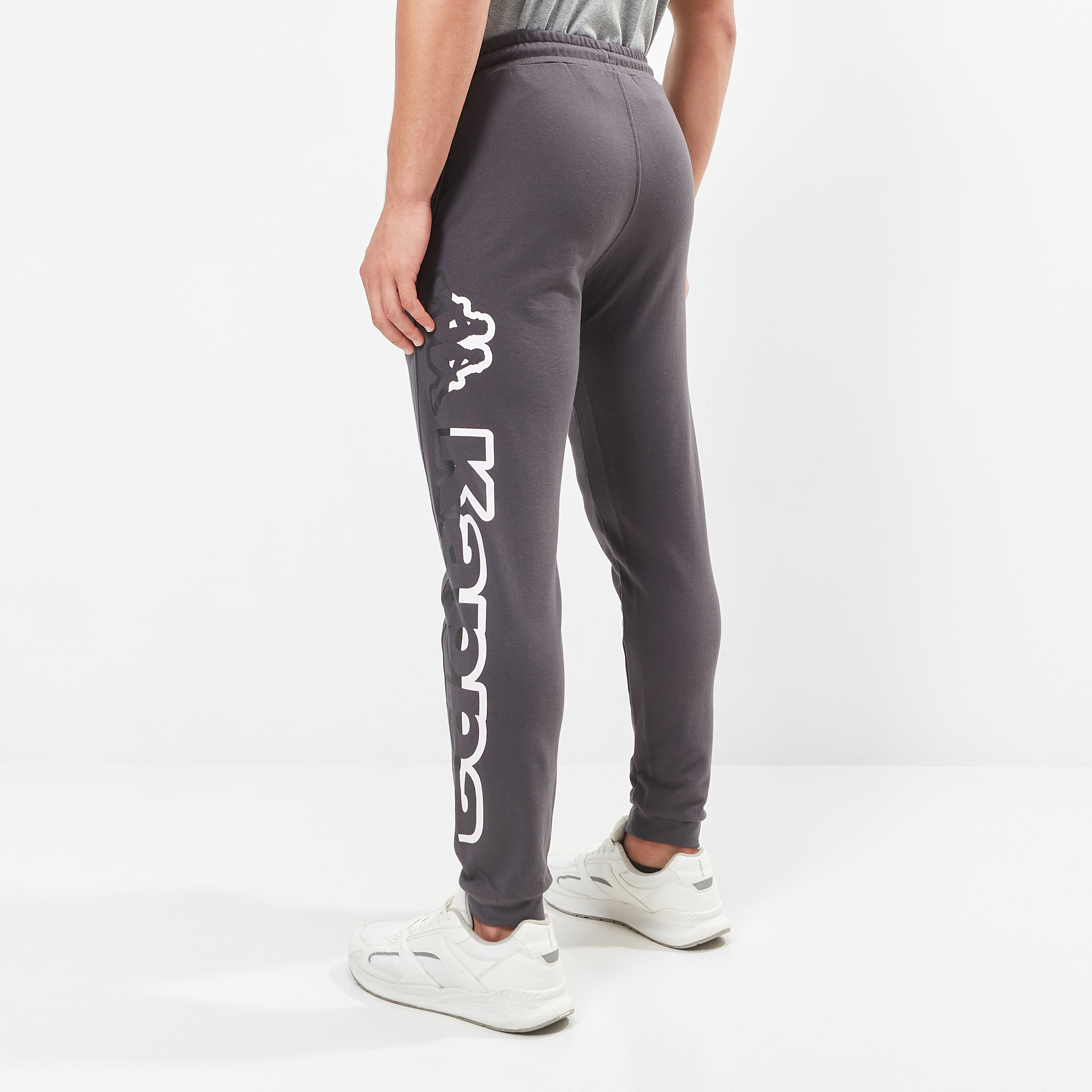 Kappa Logo Print Jog Pants with Drawstring Closure and Pockets-men-clothing-sportswearandactivewear-tracksuits-image-8