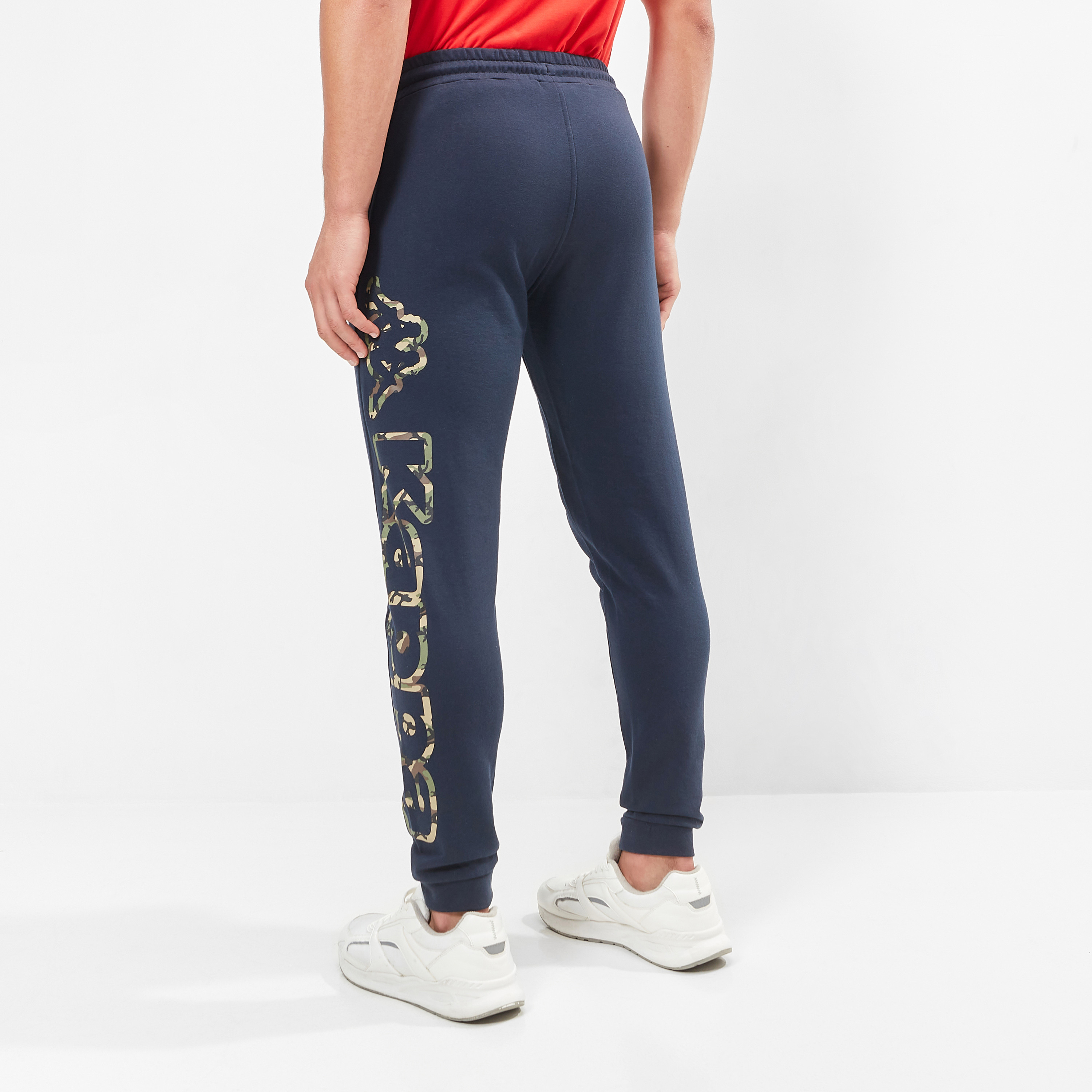 Kappa Logo Print Jog Pants with Drawstring Closure and Pockets-men-clothing-sportswearandactivewear-tracksuits-image-12