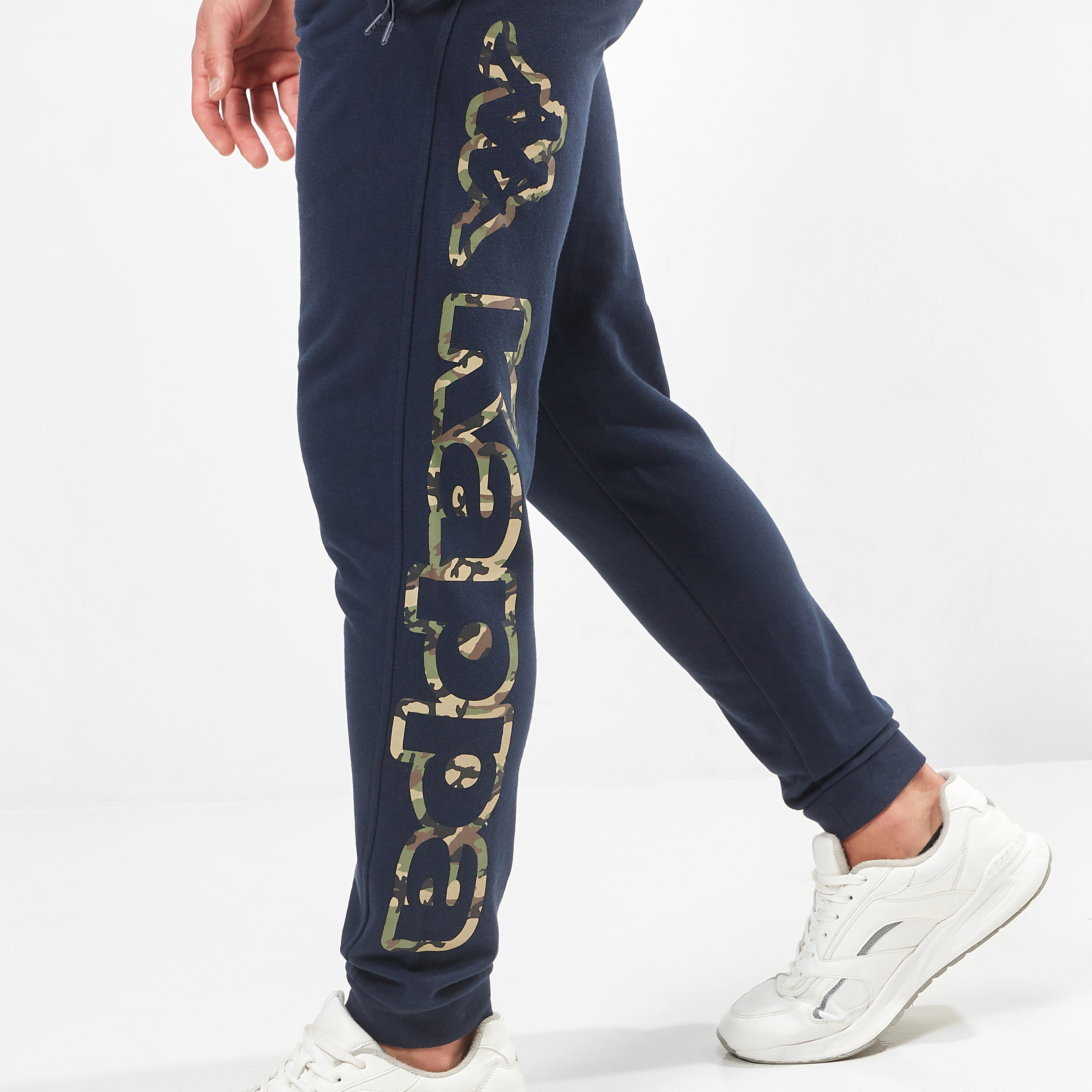 Kappa Logo Print Jog Pants with Drawstring Closure and Pockets-men-clothing-sportswearandactivewear-tracksuits-image-13