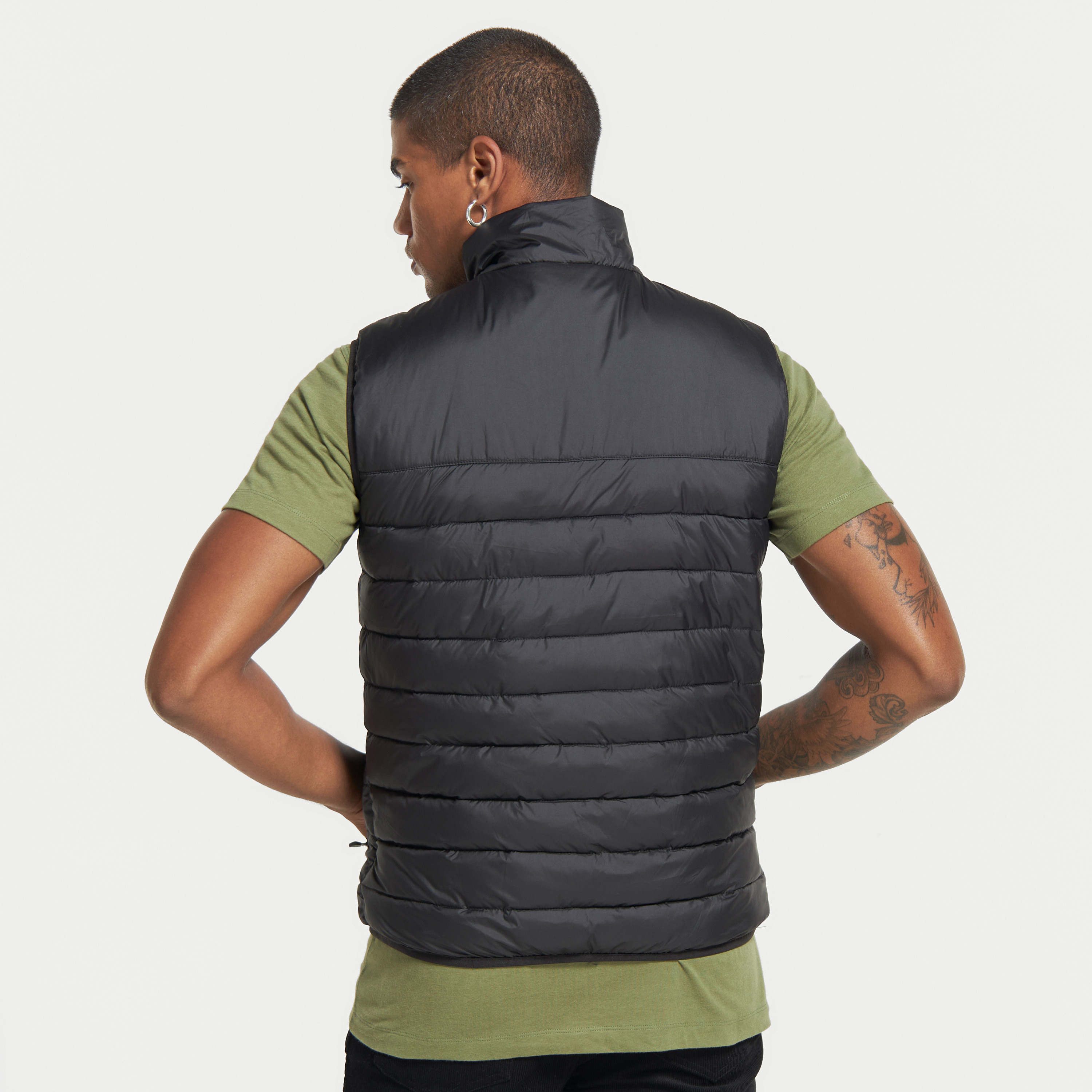 Kappa Solid Sleeveless Puffer Jacket with Pockets-men-clothing-jacketsandblazers-jackets-image-3