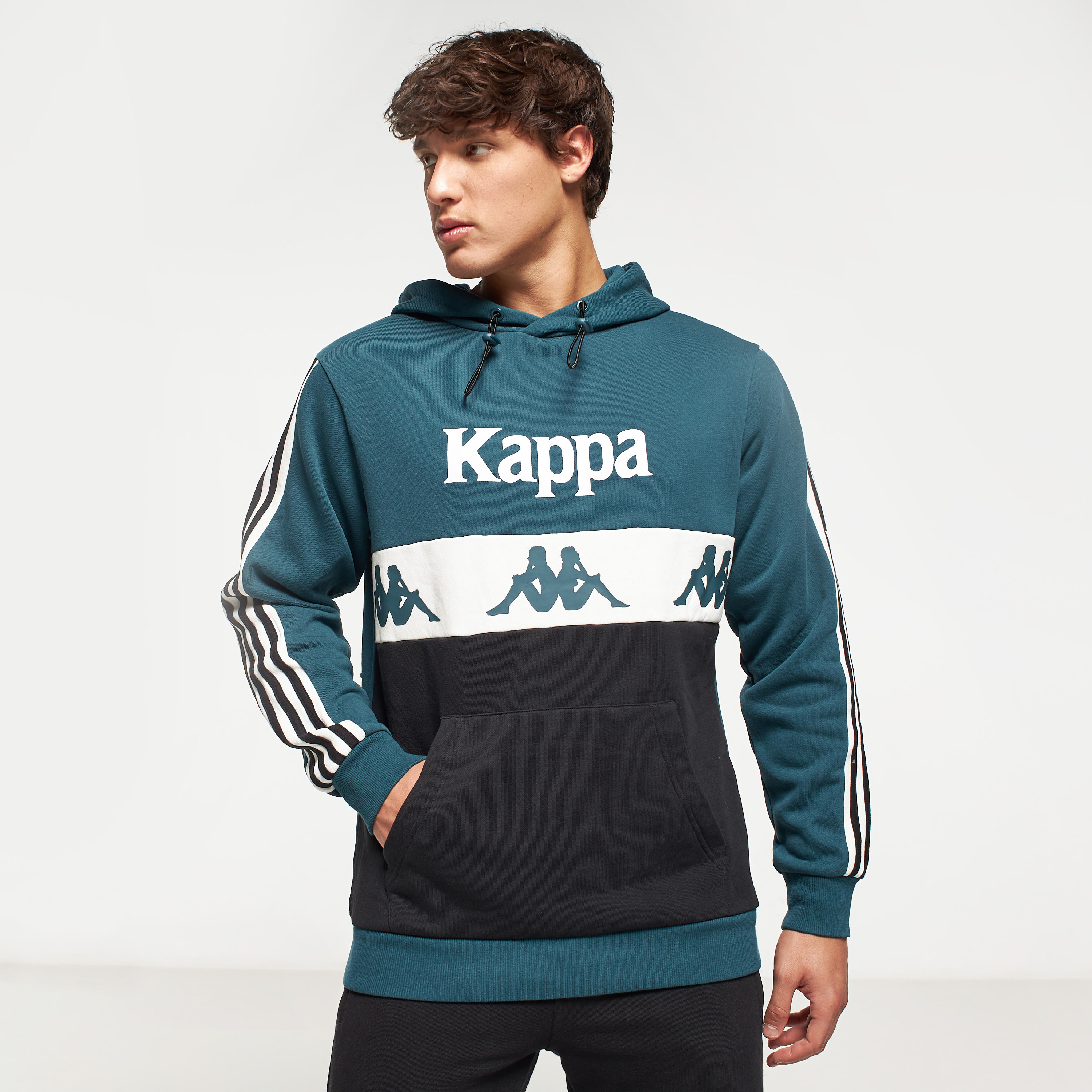 Kappa deals hoodie teal