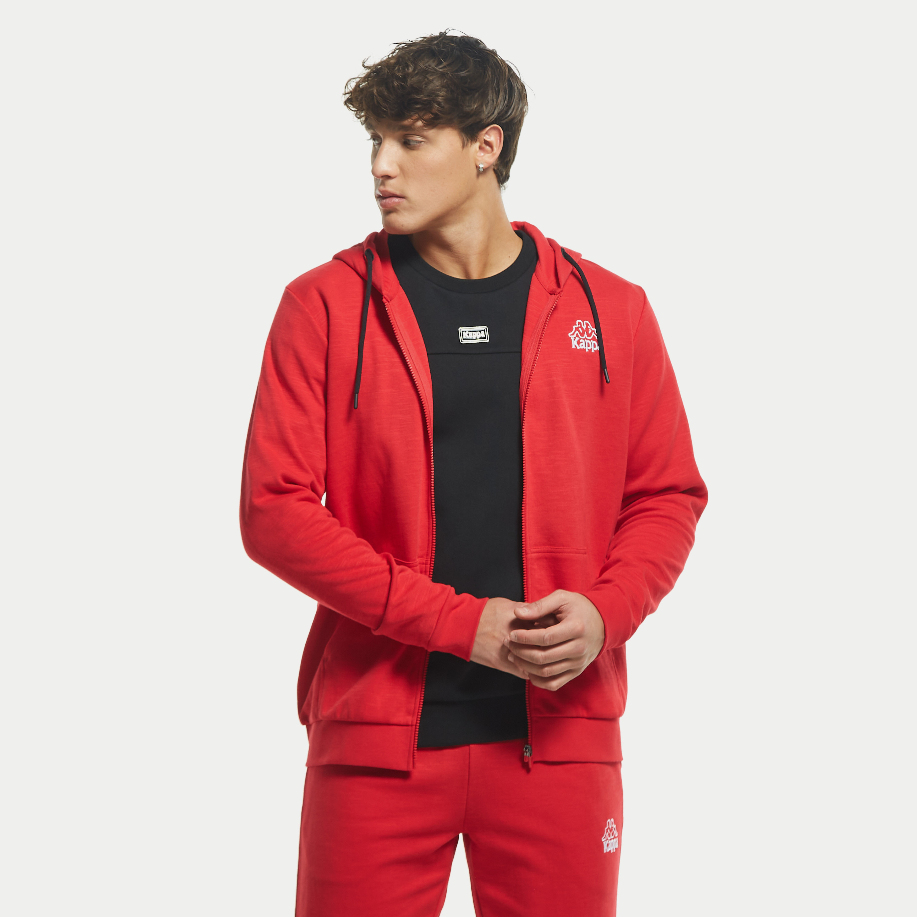 Kappa red clearance hoodie mens