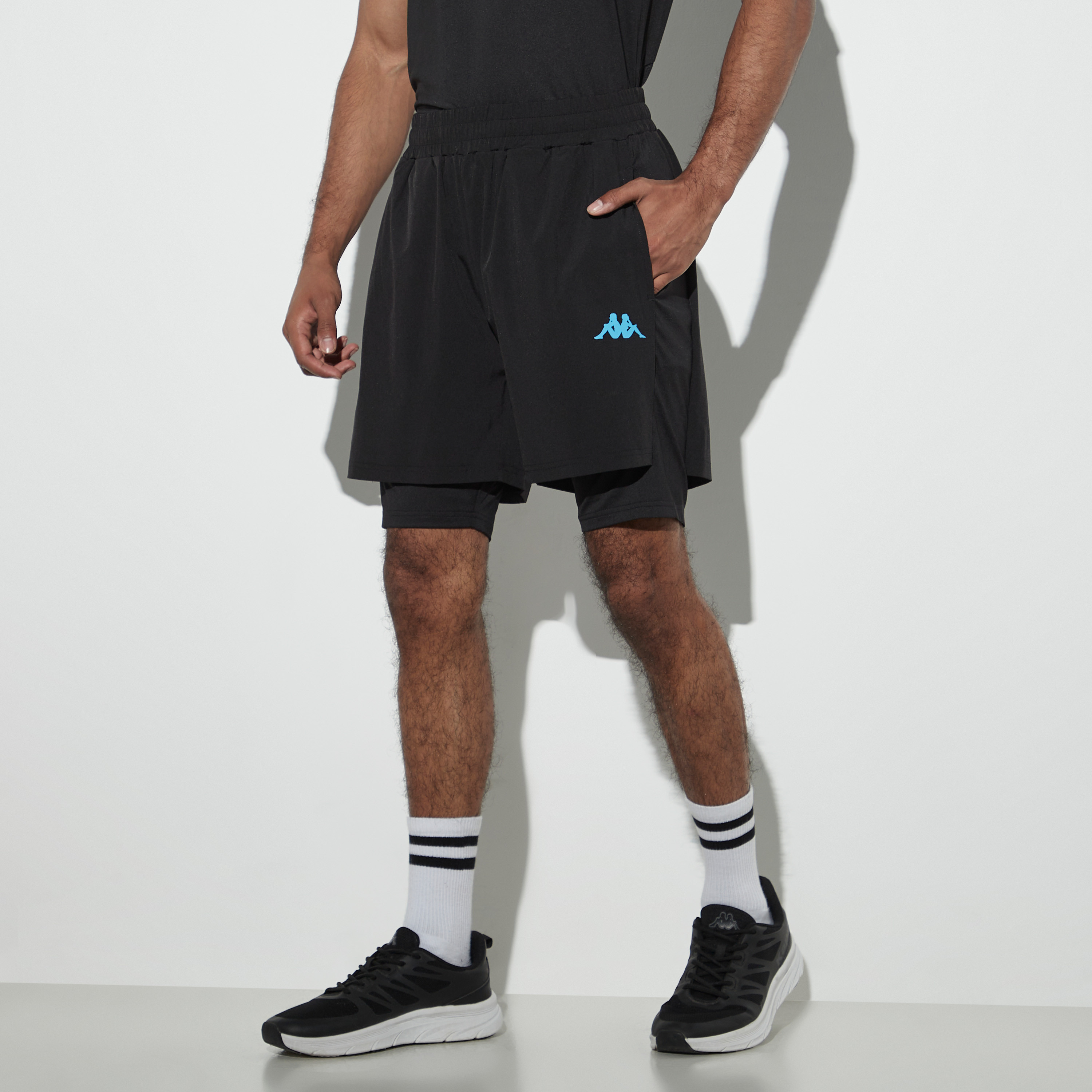 Shop Kappa Performance Hybrid Shorts with Elasticized