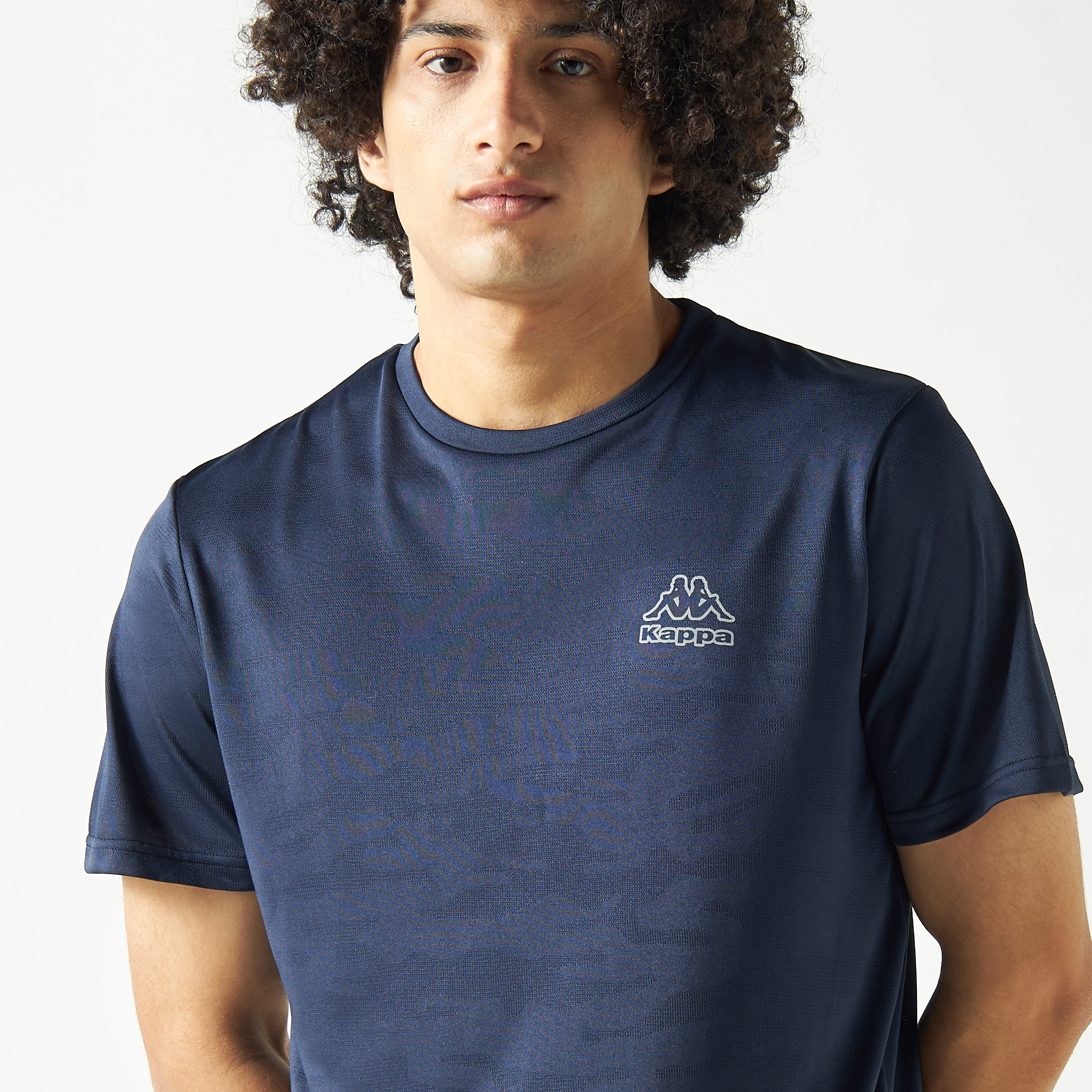 Kappa Clothing T Shirt Kappa Blu Shop Kappa Logo Print Crew Neck